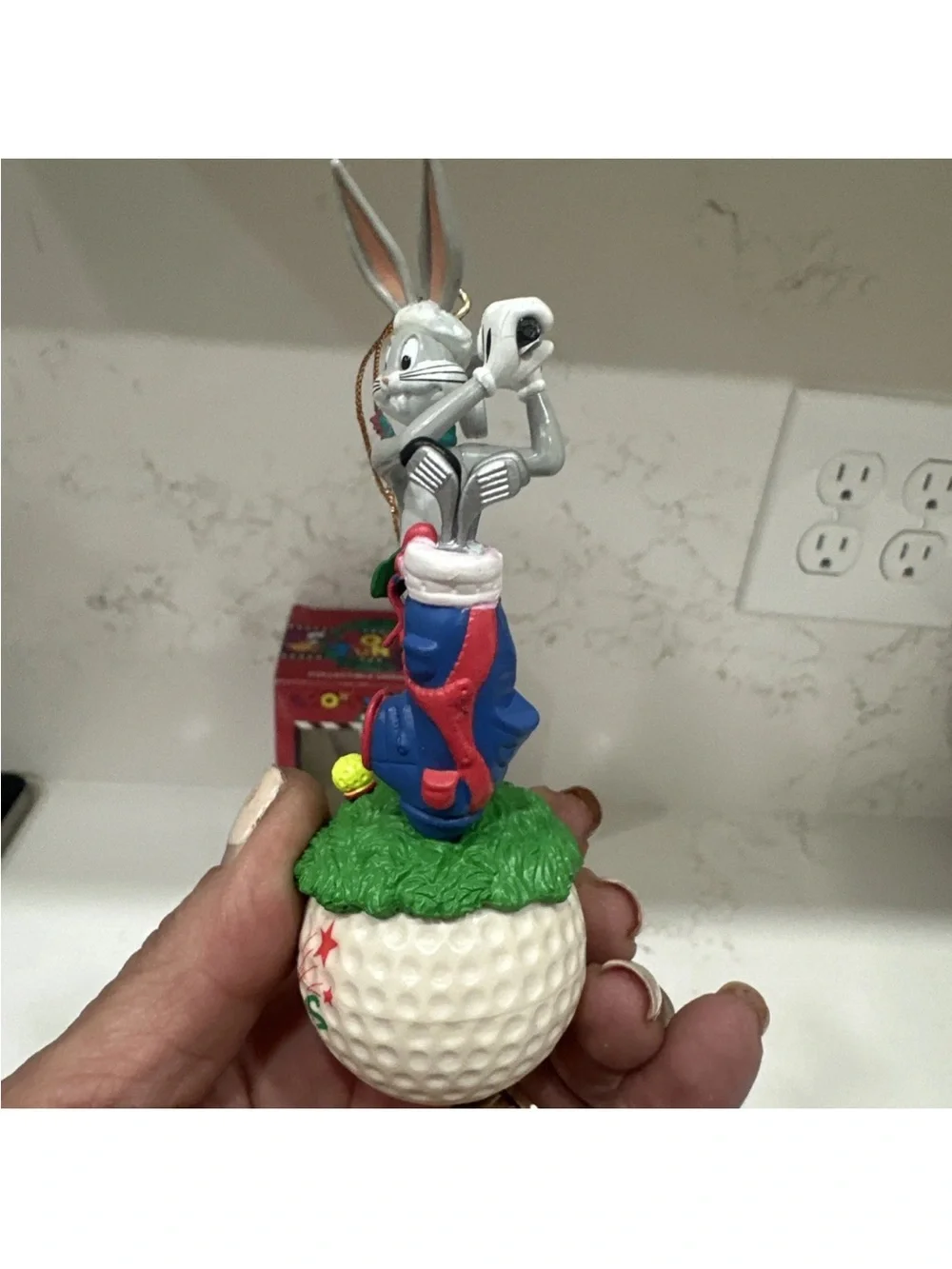 Bugs Bunny Golf Looney Tunes Matrix Collectible Christmas Ornament Happy Holiday